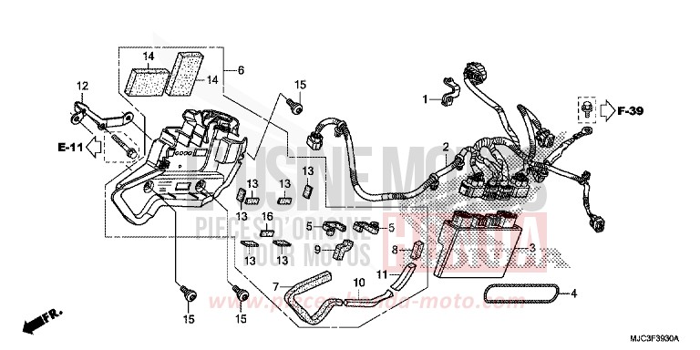 ABS CONTROL UNIT (CBR600RA) for CBR600RR ABS ROSS WHITE (NH196) from 2013